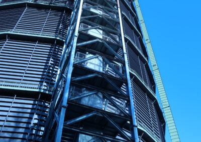 Das Foto zeigt die Treppe am Gasometer Oberhausen